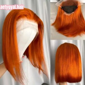 perruque court rousse